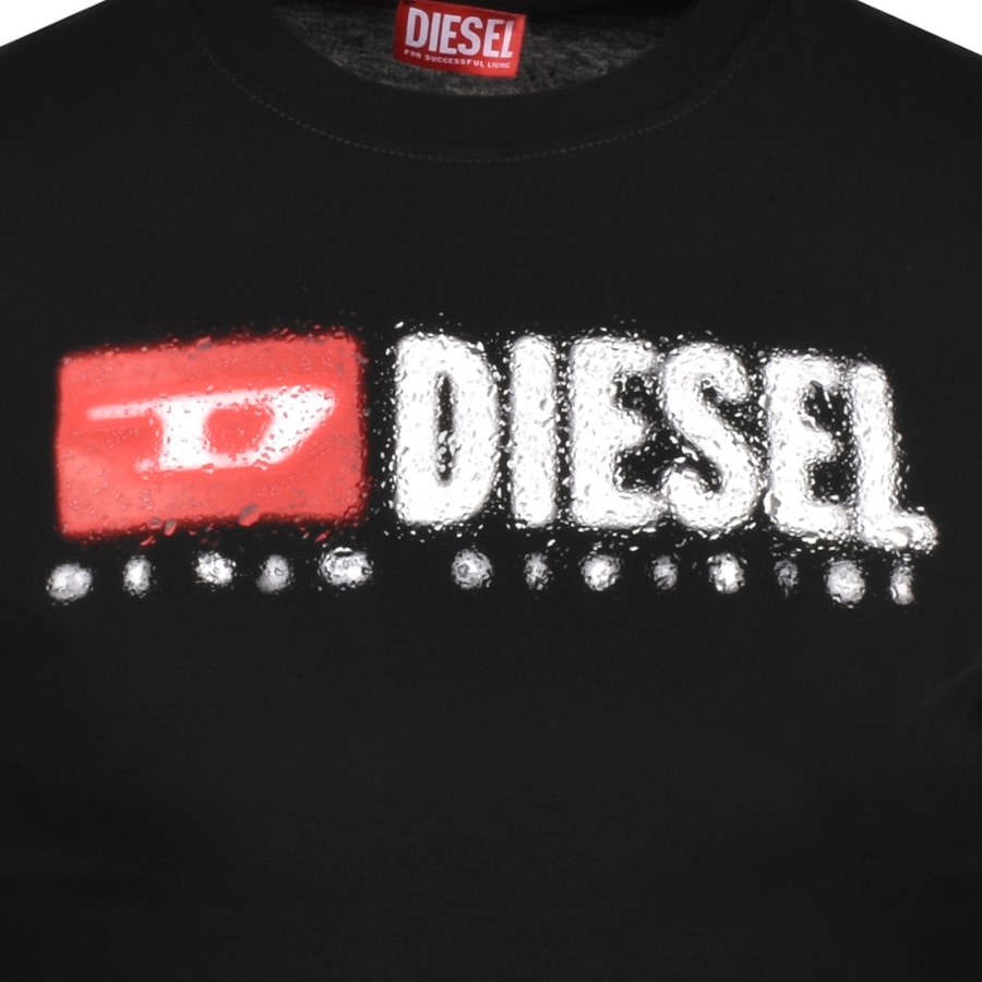 Diesel T Adjust K14 Logo T Shirt Black | Mainline Menswear